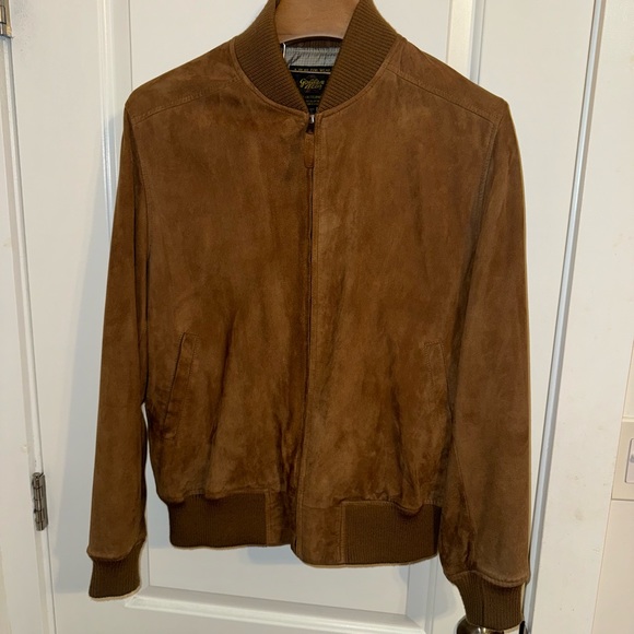 Golden Bear Tobacco Goat Suede Bomber - Picture 2 of 12